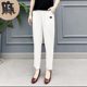Mom wear pure cotton elastic waist nine-point casual pants for women in summer loose 2025 new slim and versatile Harem pants