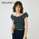 MOUSSY 2024 summer new product sweet and beautiful style sleeveless floral shirt for women 010HS630-0831