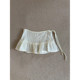 Lace butt curtain for women in autumn and winter 2025 spring new product layered dress with skirt curtains fashionable white lace skirt