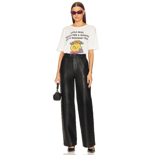 The Laundry Room Cartoon Pattern Loose T-shirt White Round Neck Short Sleeve Casual Top REVOLVE
