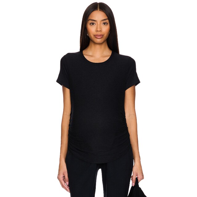 Beyond Yoga Featherweight One / Only Maternity Tee Black y2k