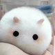 Cute fluffy bunny hair clip for women with light cos headdress forehead bangs top of head without marks one-line hair card