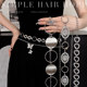 Retro y2k metal hollow waist chain women's design sense with skirt Bohemian national style belt accessories