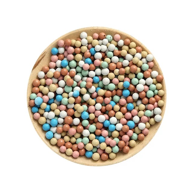 Colored ceramsite particles for flower bottom flower paving, breathable flower cultivation, hydroponic potted paving stone, succulent nutrition