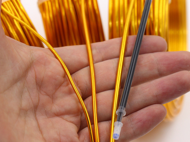 2.0/2.5/3mm Rough Color Color Circular Aluminum Line DIY Handmade Gardening Production Fortune Happy Tree Jinlong Swing
