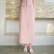 Jason Wen's retro straight skirt for women 2025 spring new high-waisted temperament slim commuter hip-packing skirt
