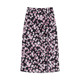 Qiushui Yiren Exole floral chiffon straight skirt autumn girl elegant versatile slit midi skirt