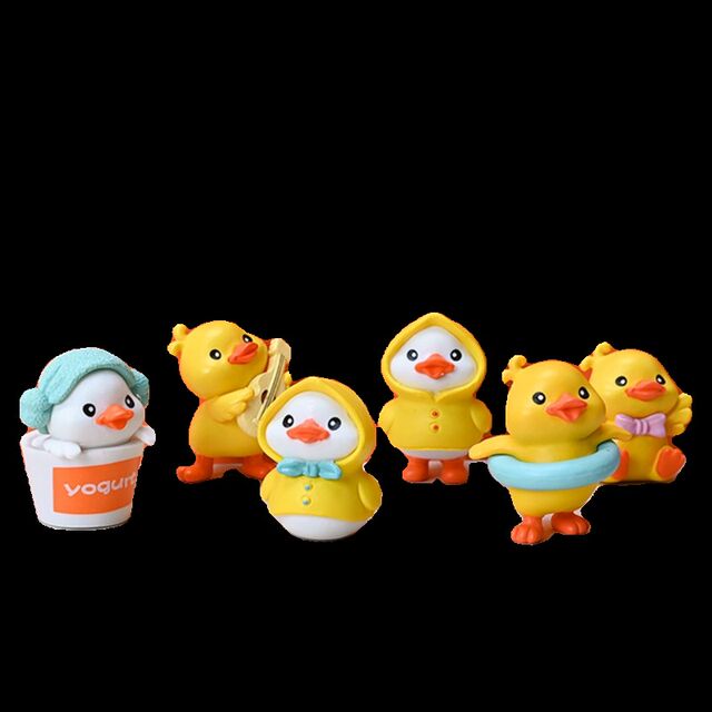Cute cartoon office desktop computer papp small ornaments screen monitor station decoration healing and decompression