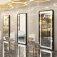 Barber shop mirror Internet celebrity beauty salon mirror trendy wall-mounted LED touch mirror hair salon special hair cutting mirror