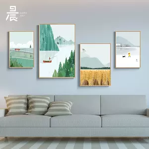 四季春夏秋冬现代画客厅挂画 新人首单立减十元 22年3月 淘宝海外