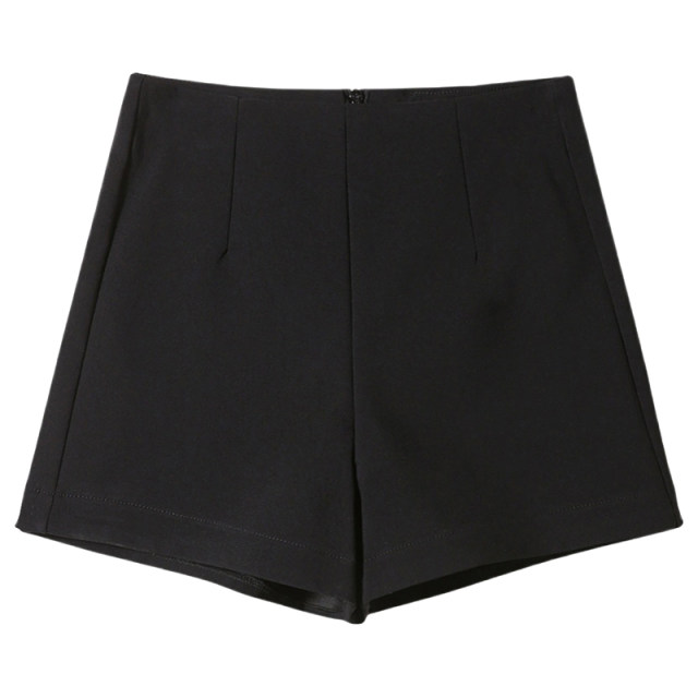 Black plus-fleece hot girl shorts for women in autumn and winter large size fat mm tight high waist slimming hip A-line boot pants leggings