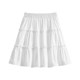 
Large size white cake skirt summer high waist A-line skirt for women fat mm belly-covering and making small puffy short skirt