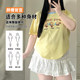 
White puffy short skirt for women in summer, slightly fat, large size, anti-exposure, slim, high waist, a-line princess skirt, ballet cake skirt