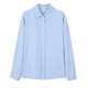 Blue striped shirt jacket for women in spring and autumn casual style, large size, versatile, loose, slim, chic and beautiful top cardigan
