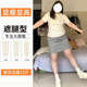 Slightly fat large size gray sports skirt for women in summer design drawstring high waist slim casual sweat skirt hip-covered short skirt
