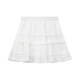 Ballet style white puffy skirt for women summer large size high waist slim small cake skirt covering hips A-line short skirt
