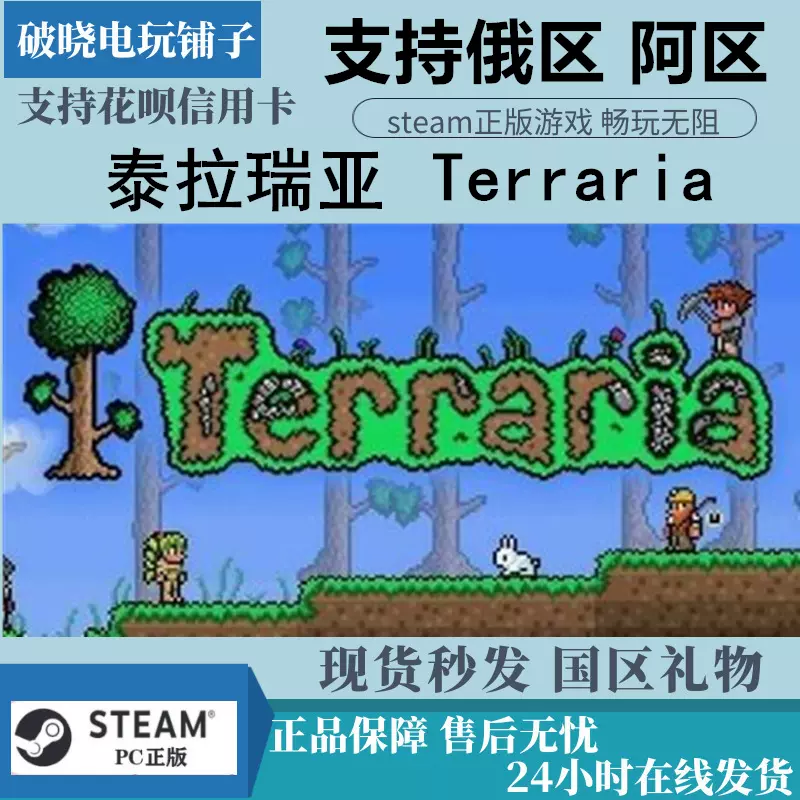 Steam Pc正版terraria 泰拉瑞亚国区礼物简体中文联机游戏