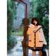 11SH97 Navy Collar Sweater Women's 2024 Autumn New Cardigan Jacket Loose Casual Knitted Sweater
