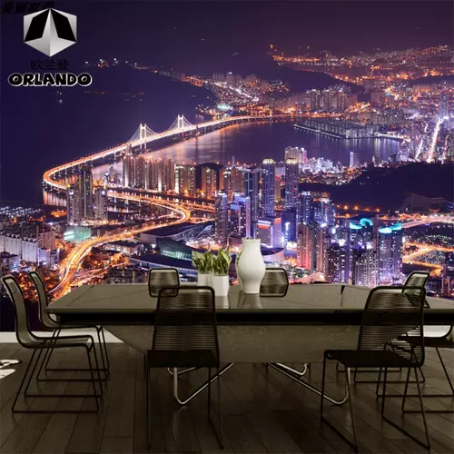 夜景风景墙纸 新人首单立减十元 22年2月 淘宝海外