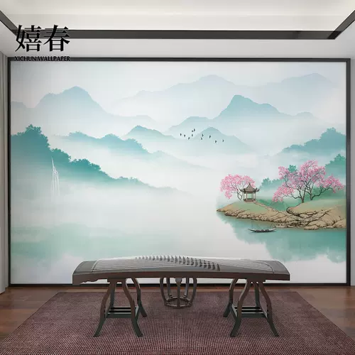 中式风水画壁纸 新人首单立减十元 22年1月 淘宝海外