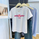 Pink T-shirt for women with small cartoon age-reducing students short sleeves 2025 new hot summer pure cotton round neck top