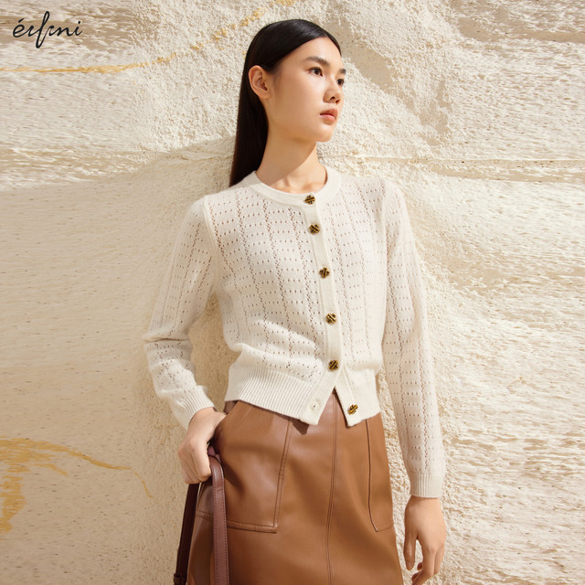 Evely skirt retro leather large pocket high-end skirt 2024 spring and summer new style
