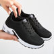 
Sport shoes for women lightweight air cushion large size running shoes 2025 new solid color versatile casual shoes lace-up single shoes