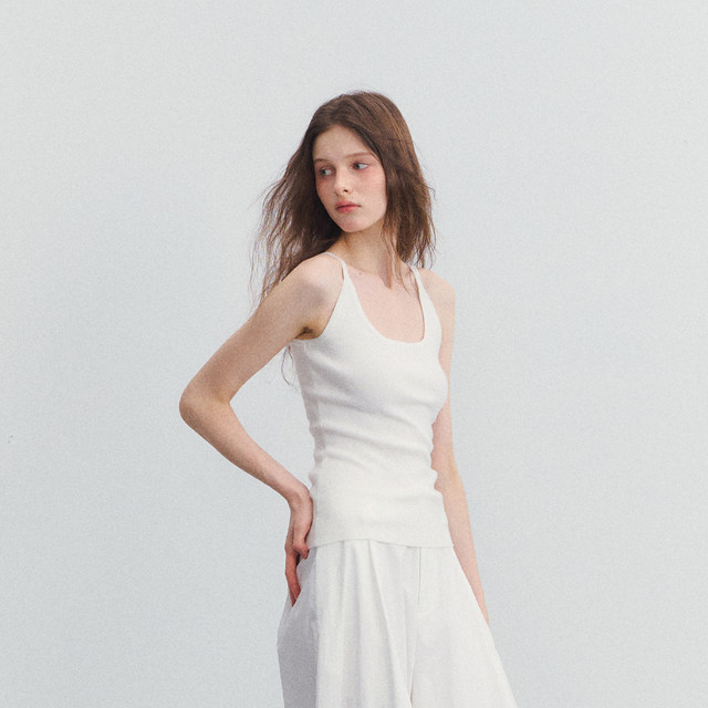 SPEAR YOUTH 'Long Live Comfort' Basic Lazy Sweater Vest High-Elastic Waist Covering the Secondary Breast Strap