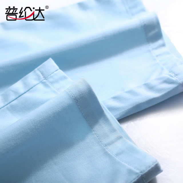 Combed cotton white cropped pants for women in spring and summer new slim versatile straight pants casual thin cropped women's pants
