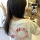 National trend brand pink floral embroidered short-sleeved women's T-shirt summer loose oversize design niche half-sleeved top