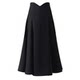 Commuting professional black suit skirt for women spring and summer design niche over knee long skirt high waist A-line large hem skirt