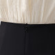 Commuting professional black suit skirt for women spring and summer design niche over knee long skirt high waist A-line large hem skirt