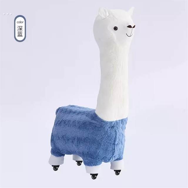 Creative alpaca seat stool flooring internet celebrity ornaments animal sitting stool living room decoration housewarming new home moving gift
