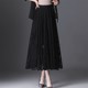 Lace skirt for women 2025 spring and autumn popular versatile A-line mid-length skirt with large mesh hollow fairy pleated skirt

