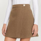 SANDRO Outlets Women's Fashion Retro Button Decoration High Waist A-line Skirt SFPJU00749