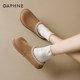 Daphne half-pack Birkenstock shoes for women thick sole 2025 spring and summer new lazy people pedal half-roll sheepskin head slippers
