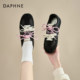 Daphne black moral training shoes for women, autumn 2025 new ballet flat shoes, Gan sports thin sole shoes