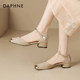 Daphne bag-toe sandals for women in summer 2025 new women's shoes small leather shoes French women's shoes with skirt single shoes