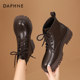 Daphne brown Martin boots for women 2025 new autumn and winter thick-soled short boots for women British style Maillard boots for women