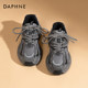 Daphne gray daddy shoes for women 2025 popular autumn and winter new thick-soled plus velvet heightening casual sports shoes