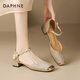 Daphne bag-toe sandals for women in summer 2025 new women's shoes small leather shoes French women's shoes with skirt single shoes