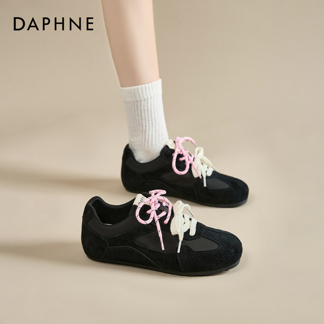 Daphne black moral training shoes for women, autumn 2025 new ballet flat shoes, Gan sports thin sole shoes
