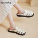 Daphne Roman sandals for women's popular 2025 summer sandals wearing hollowed-out woven semi-tork pig cage shoes
