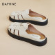 Daphne Roman sandals for women's popular 2025 summer sandals wearing hollowed-out woven semi-tork pig cage shoes
