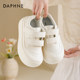 Daphne thick sole white shoes for women in autumn 2025 new Velcro big toe shoes white board shoes sports casual shoes
