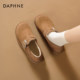 Daphne plus velvet Birkenstock shoes for women winter 2025 new flat plush single shoes for women soft sole warm plush cotton shoes for women