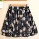 Female A -shaped gauze skirt Skirt chiffon half -body skirt puff skirt skirt skirt spring and summer large size bottom high waist half skirt
