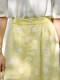 LANGAGE new Chinese light yellow three-dimensional flower skirt sun protection high waist simple and versatile pocket commuting set