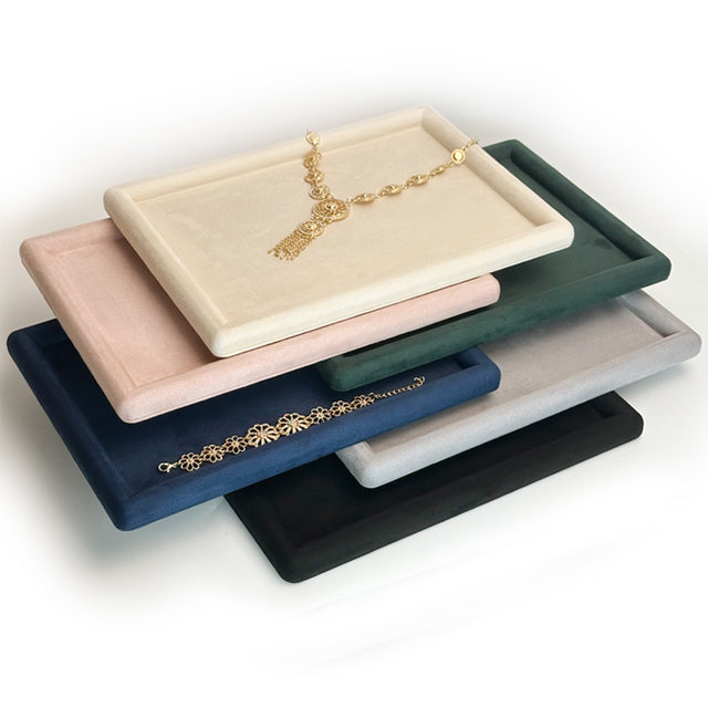New jewelry display tray watch bracelet storage box ring necklace watch pallet display jewelry live broadcast