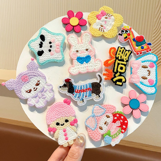 Children's Velcro broken hair arrangement artifact baby does not hurt hair bangs hairpin girl Internet celebrity back head headgear